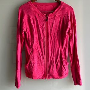 Pink lululemon yoga jacket